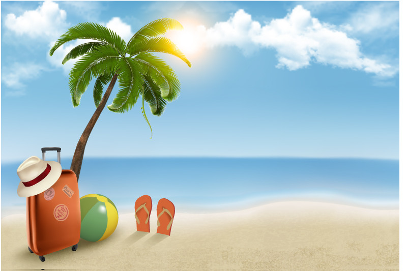 Summer-Beach-Vacation-Background-Vector